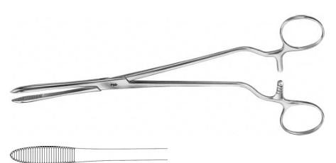 КОРНЦАНГ ДЛЯ ТАМПОНІВ/ПЕРЕВ'ЯЗКИ ШЕРОН, ПРЯМИЙ, 240 ММ